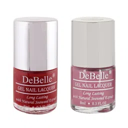 DeBelle Set of 2 Gel Nail Polish - Maroon & Light Mauve - 8ml Each-15