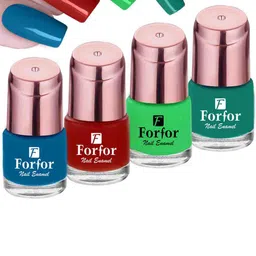 FORFOR Perfect Stay 4Pcs Glossy Nail Polish - 1112-107-117-113-55