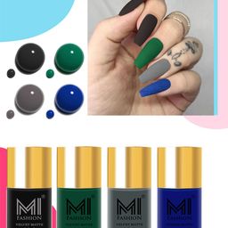 MI FASHION Set Of 4 Smooth Finish Velvet Matte High-Pigmented Nail Polish - 9.9ml Each-40