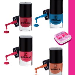 PERPAA Set Of 4 High Shine Long-Lasting Non Toxic Nail Polish - 5ml Each-image-52