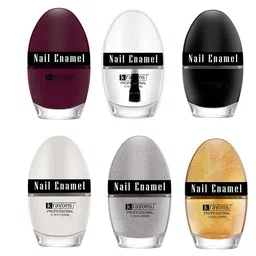 krayons Professional Set Of 6 High Shine Quick Dry Glossy Nail Paints - 5ml Each-image-62