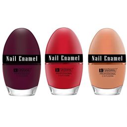 krayons Set of 3 High Shine Glossy Nail Enamel 5ml Each - Shade 10, 23, 78-42