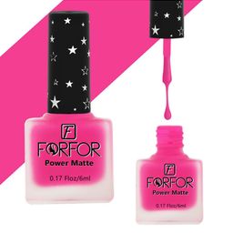 FORFOR Power Matte Set Of 12 HD Colors Long Lasting Non Toxic Professional Nail Polishes-17