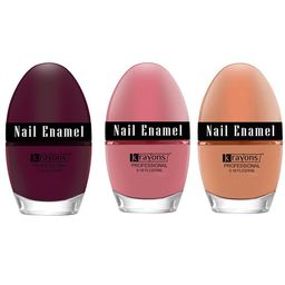 krayons Set of 3 High Shine Glossy Nail Enamel 5ml Each - Shade 10, 12, 23-14