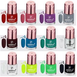 PERPAA Set Of 12 Super Stay Quick-Drying Gel Based Nail Polishes 6ml Each - Combo 6-24
