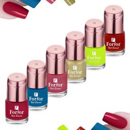 FORFOR Rose Gold Set Of 6 Perfect Stay Nail Polish - 6ml Each - 106-115-108-104-116-107-41