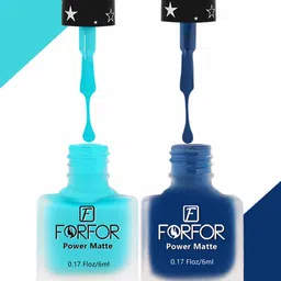 FORFOR Set Of 2 Power Matte Long Lasting Nail Polishes 6ml Each - Shades 112 & 113-9