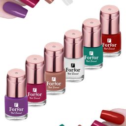 FORFOR Perfect Stay Set Of 6 Rose Nail Polish - 6ml Each-1101-109-103-115-118-50