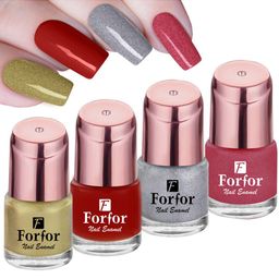 FORFOR Set Of 4 Perfect Stay Rose Gold Glossy Nail Polish 6ml Each-16
