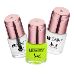 krayons Set of 3 Color Me Crazy Gel Long Lasting Nail Polish - 8 ml each-image-96