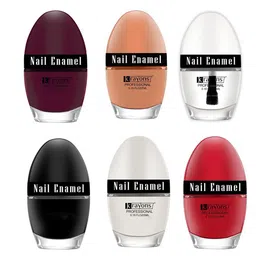 krayons Professional Set Of 6 High Shine Quick Dry Glossy Nail Paints - 5ml Each-image-59