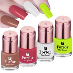 FORFOR Set Of 4 Perfect Stay Rose Gold Glossy Nail Polish 6ml Each-15