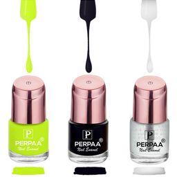 PERPAA Set of 3 Quick-Drying Long-Lasting Gel Based Gloss Nail Polish - 6 ml each-37