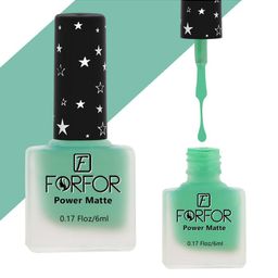 FORFOR Power Matte Set Of 6 Long Lasting  HD Colours Nail Polishes-6ml Each-18
