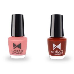 Moraze Pack of 2 Vegan, Non Toxic Moraze Nail Polish-58