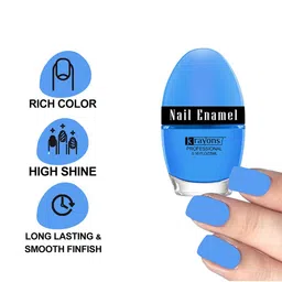 krayons Set of 3 Professional Long Lasting Glossy Nail Enamel 5 ml each - Shade 9-23-64 image 5