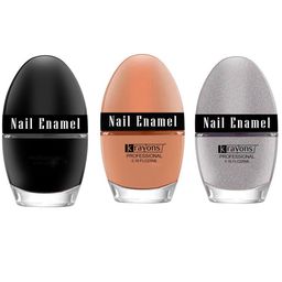 krayons Set of 3 Professional Long Lasting Glossy Nail Enamel 5 ml each - Shade 23-42-76 image 5