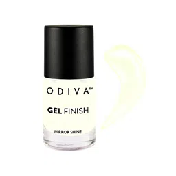 ODIVA Mirror Shine Gel Finish Long-Wearing Nail Polish 11ml - Base Coat White 12-38