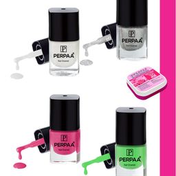PERPAA Set Of 4 Trendy High-Shine Long-Lasting Non-Toxic Nail Polishes - 5ml Each-image-43