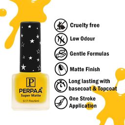 PERPAA Set Of 6 Super Matte Gel Based Nail Polish - 6 ml Each image 2