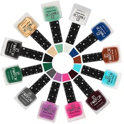FORFOR Set Of 12 Power Matte HD Colors Long Lasting Nail Polishes 6ml Each - Combo No. 31-14