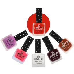 FORFOR Set Of 6 Power Matte Long-Lasting Nail Polish - 6ml Each-41