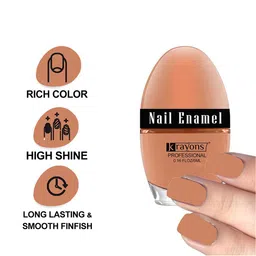 krayons Set of 3 High Shine Glossy Nail Enamel 5ml Each - Shade 23, 41, 42 image 2