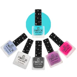 FORFOR Set Of 6 Power Matte Long-Lasting Nail Polish - 6ml Each-17