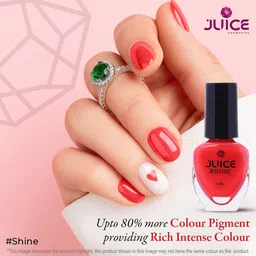 JUICE Set of 5 Shine Metallic Matte High Gloss Pigmented Nail Polish 5 ml each - Combo 16 image 2