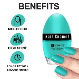 krayons Set of 3 High Shine Glossy Nail Enamel 5ml Each - Shade 9, 38, 41 image 5
