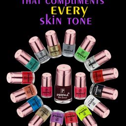 PERPAA Set of 3 Quick-Drying Long-Lasting Gel Based Gloss Nail Polish - 6 ml each image 3