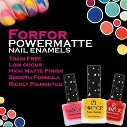 FORFOR Power Matte Set Of 12 Long Lasting  HD Colours Nail Polishes-6ml Each-Combo No. 26 image 4