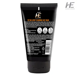 HE Triple Active Formula De-Tan & Deep Cleansing Face Wash With Charcoal & Vetiver- 100ml image 2