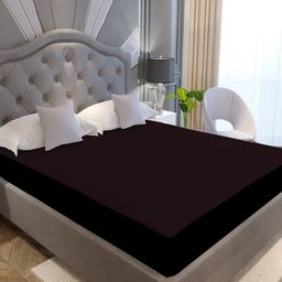 LA VERNE Brown King Size Cotton Terry Waterproof Mattress Protector-image-95
