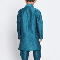 JBN Creation Boys Mandarin Collar Regular Kurta with Pyjamas image 3