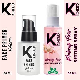 KINDED Set Of 2 Silicone Face Primer & Setting Spray - 30ml+60ml-26