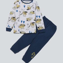 BE AWARA Kids Conversational Printed Pure Cotton Night Suit-image-15