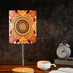 KOLOROBIA White & Red Turkish Fervor Table Lamp with Shade image 2