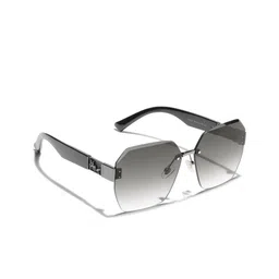 Carlton London Unisex Grey Lens & Brown Oversized Sunglasses with UV Protected Lens image 2