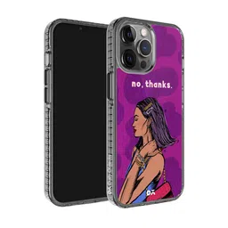 DailyObjects No thanks Stride iPhone 12 Pro Phone Case Cover-16