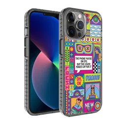 DailyObjects Multi-Coloured Printed iPhone 12 Pro Back Case image 1