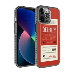 DailyObjects Red Printed Delhi City Tag Stride 2.0 iPhone 12 Pro Phone Case-11