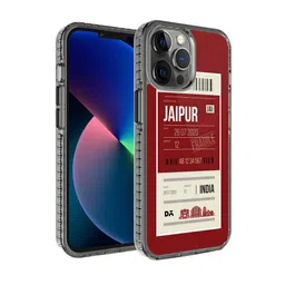 DailyObjects Red & White Jaipur City Tag Stride 2.0 iPhone 12 Pro Phone Case-24