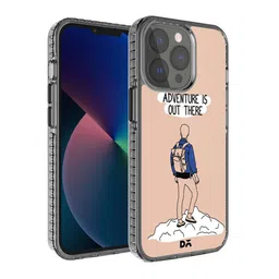 DailyObjects Pink White & Black Adventure Out Printed iPhone 13 Pro Phone Case-51