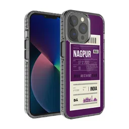 DailyObjects Purple & White Printed Nagpur City Tag Stride 2.0 iPhone 13 Pro Phone Case-31