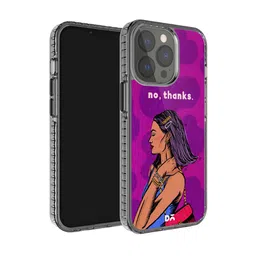 DailyObjects No Thanks Impact Resistant Stride 2.0 iPhone 15 Pro Case Cover-9