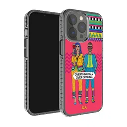 DailyObjects Overthinking & Overdrinking Stride 2.0 iPhone 15 Pro Case Cover-20