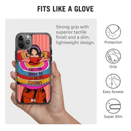 DailyObjects Black & Red Printed  Colourblock Jumper Stride iPhone 11 Pro Phone Case image 2