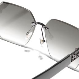 Carlton London Unisex Grey Lens & Brown Oversized Sunglasses with UV Protected Lens image 4