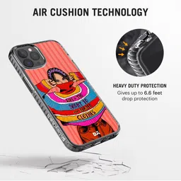 DailyObjects Pink & Red Printed iPhone 12 Pro Phone Case image 3